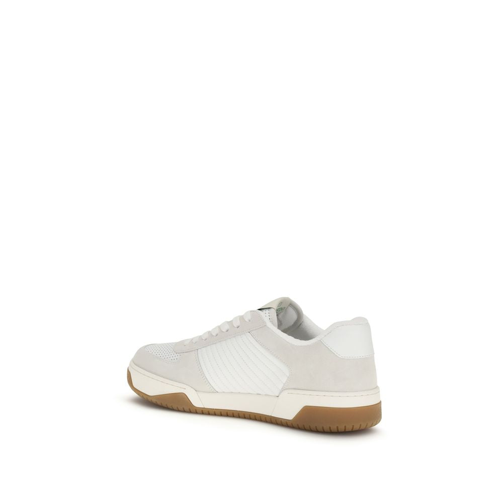 Baskets en cuir blanc