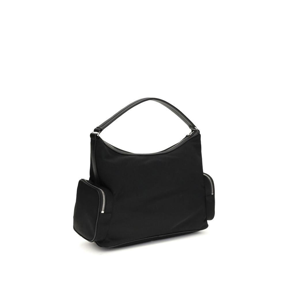 Sac bandoulière en nylon noir