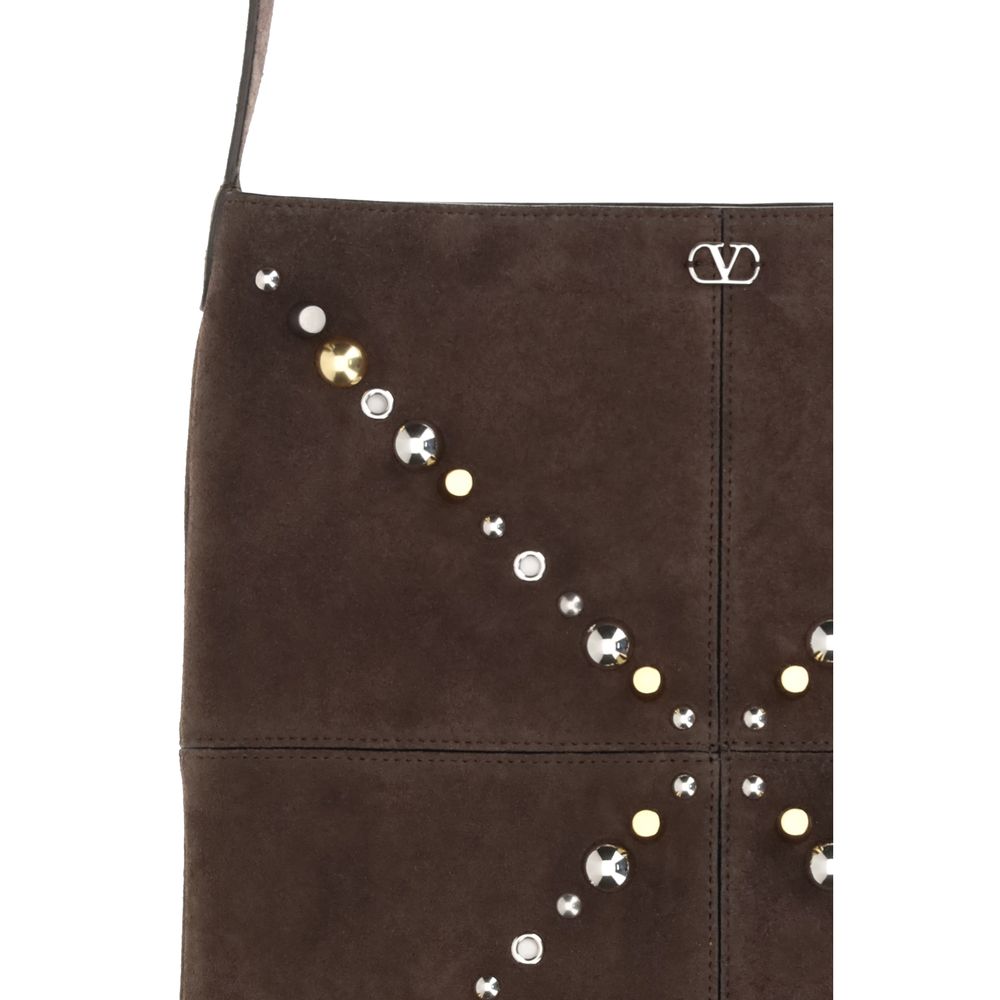 Sac à bandoulière en daim marron