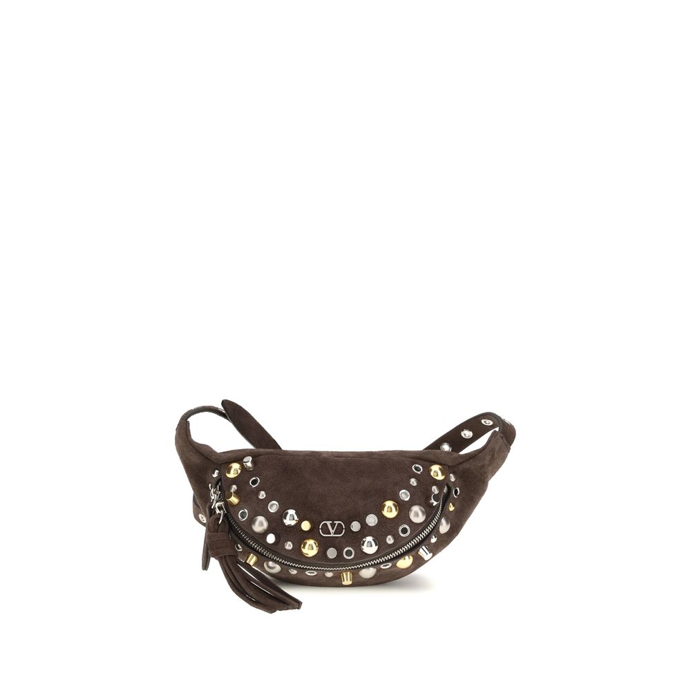 Sac à bandoulière en daim marron