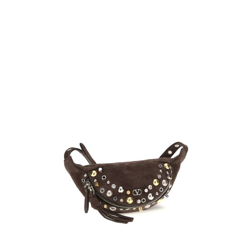 Sac à bandoulière en daim marron