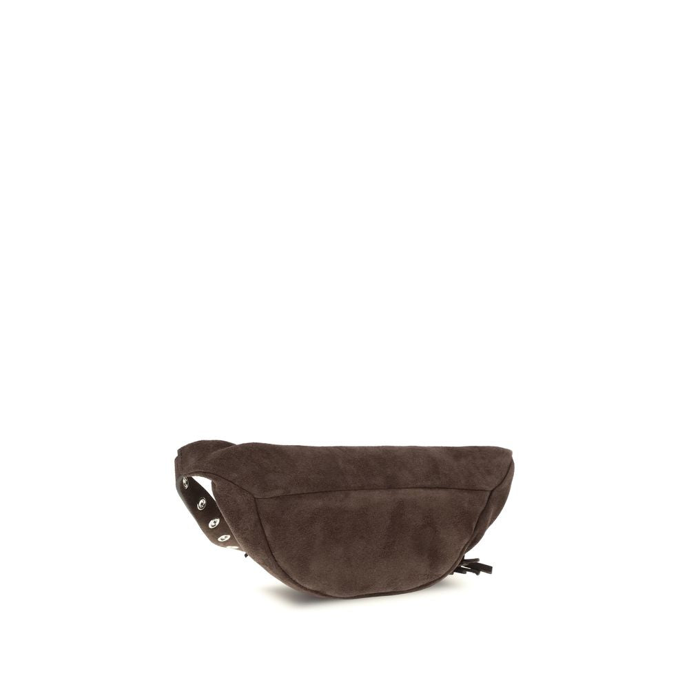 Sac à bandoulière en daim marron