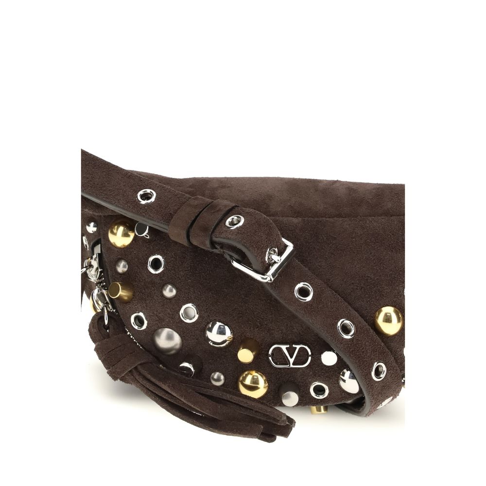Sac à bandoulière en daim marron