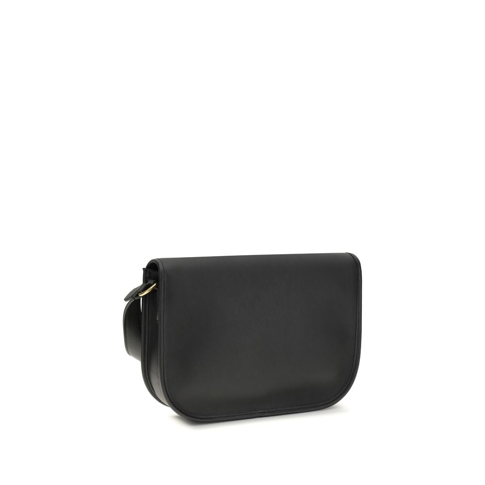 Black Calf Leather Bos Taurus Shoulder Bag
