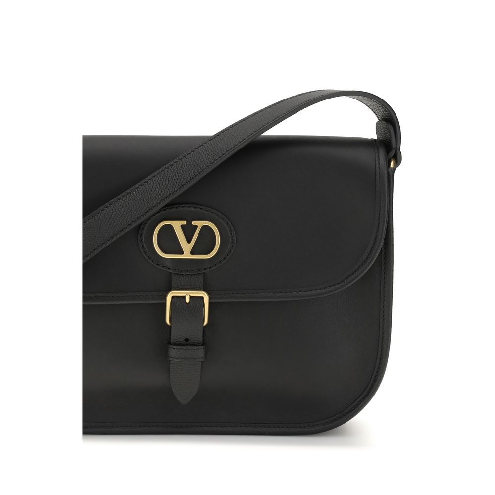 Black Calf Leather Bos Taurus Shoulder Bag