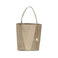 Beige Suede Shoulder Bag