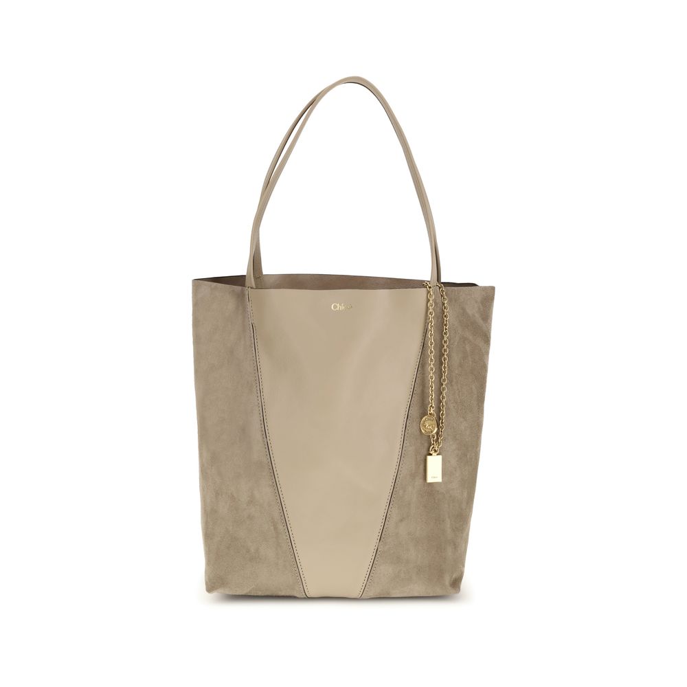 Sac à bandoulière en daim beige