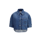 Chemise en coton bleue