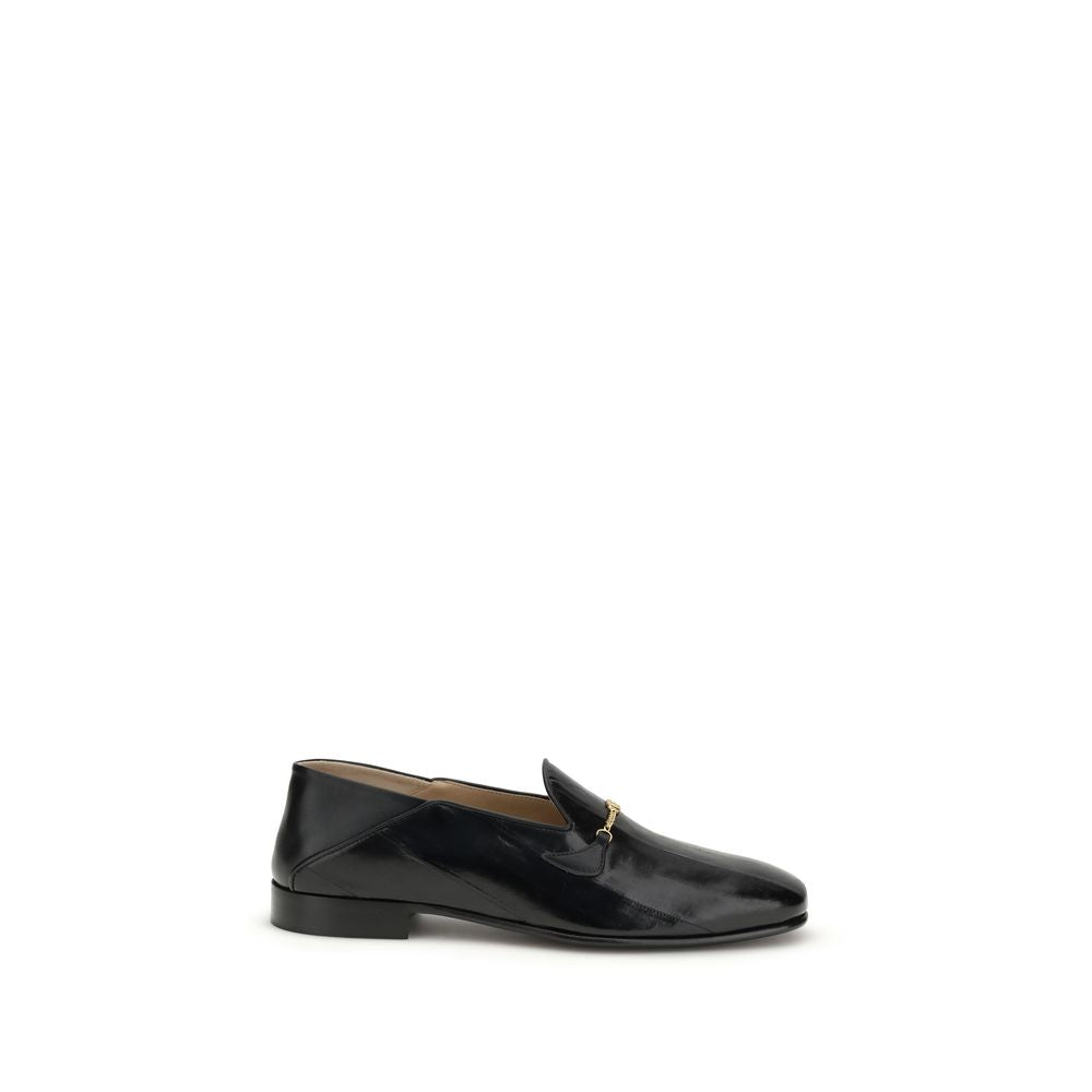 Mocassins en cuir noir