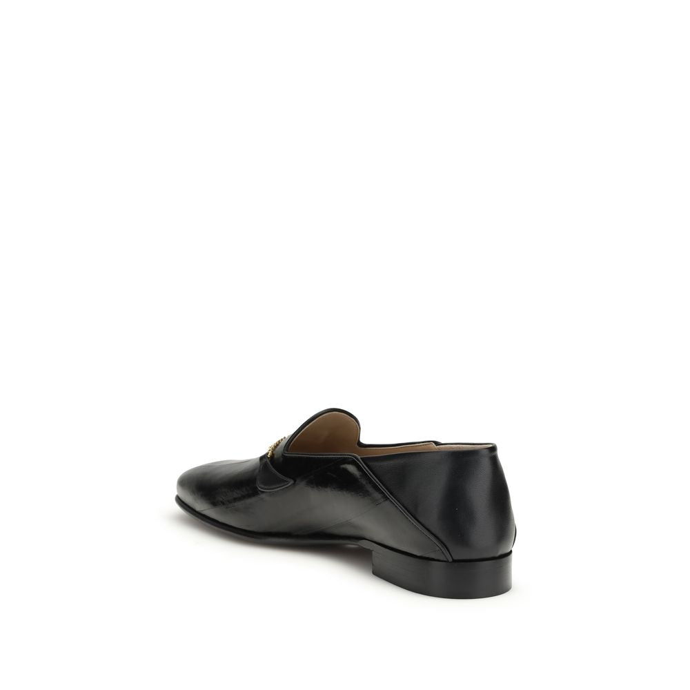 Mocassins en cuir noir