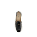 Mocassins en cuir noir