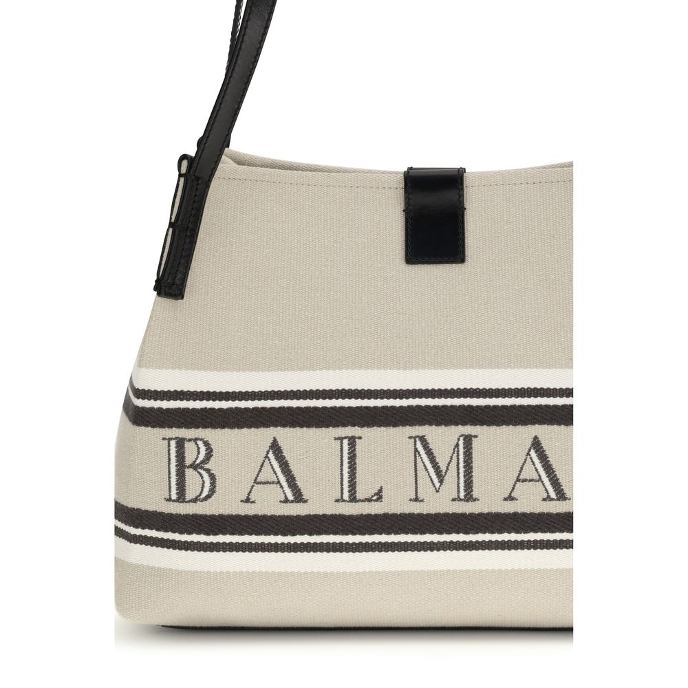Cotton Shoulder Bag – Beige