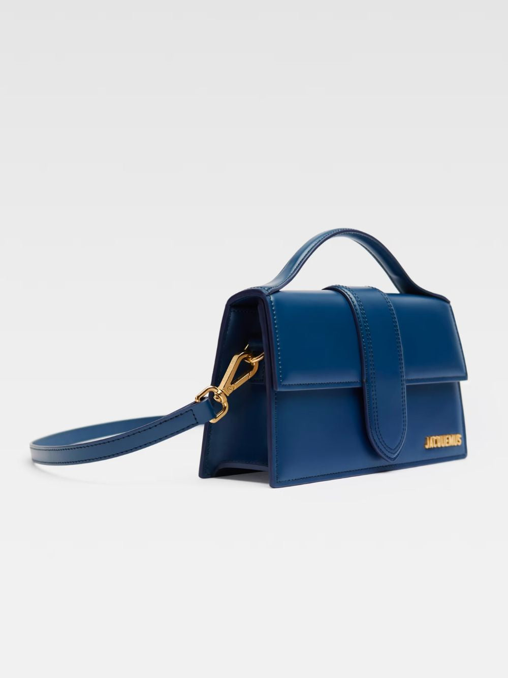 Sac bandoulière en cuir bleu marine foncé