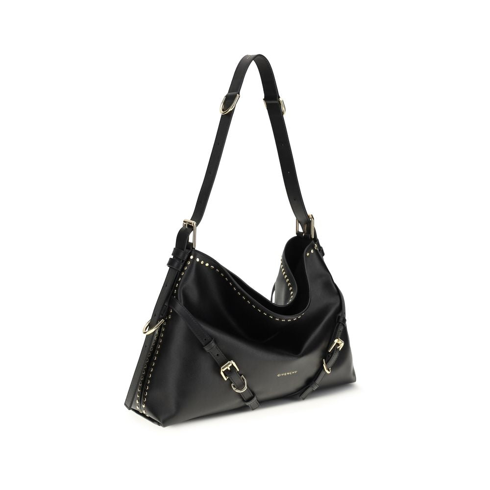 Sac à bandoulière en cuir – Noir