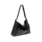 Sac à bandoulière en cuir – Noir