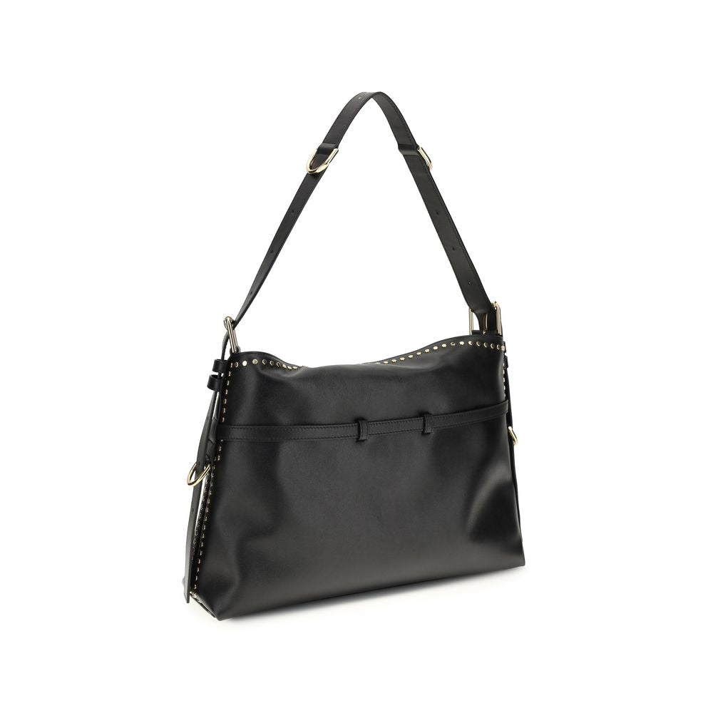 Sac à bandoulière en cuir – Noir