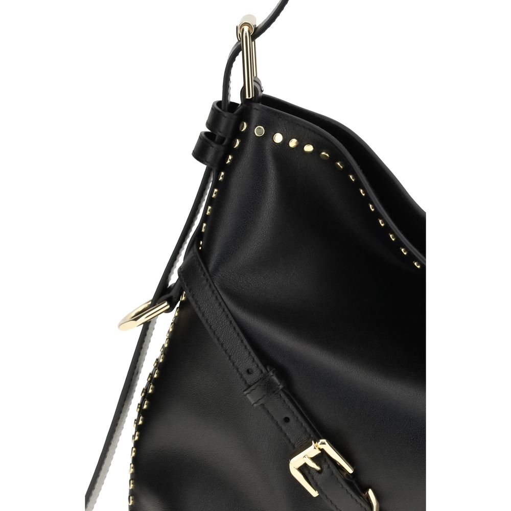 Sac à bandoulière en cuir – Noir