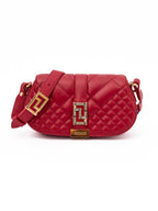 Red Leather Shoulder Bag