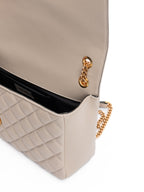 Quilted Medusa Shoulder Bag – Taupe
