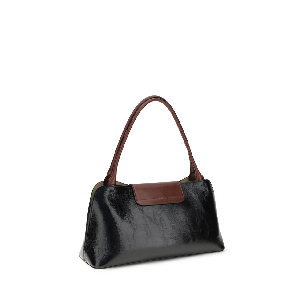 Black Leather Shoulder Bag