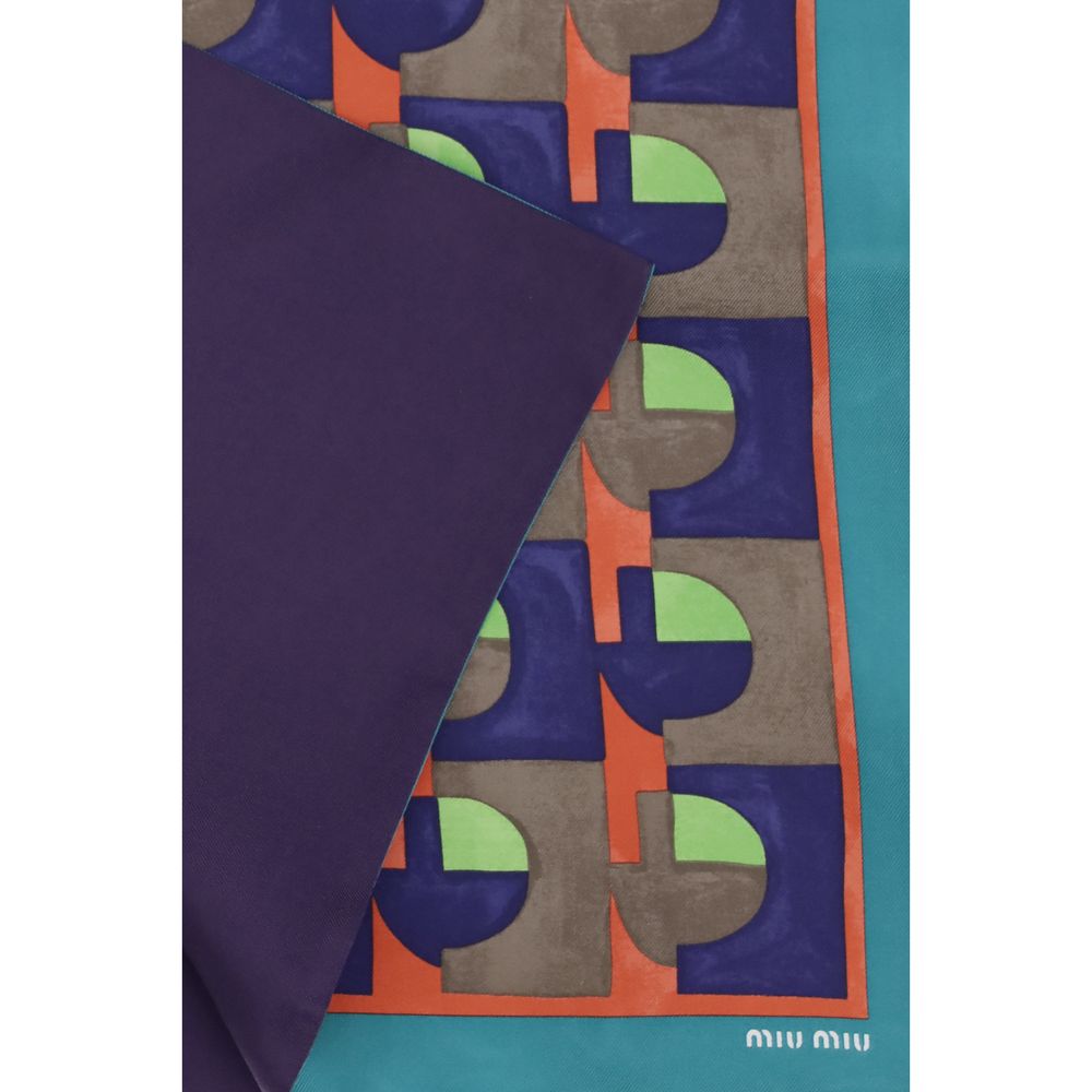 Foulard en soie multicolore