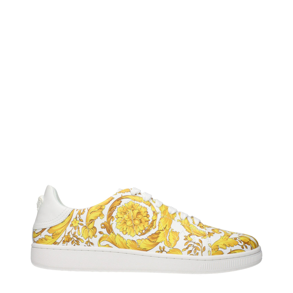 Baskets en cuir blanc