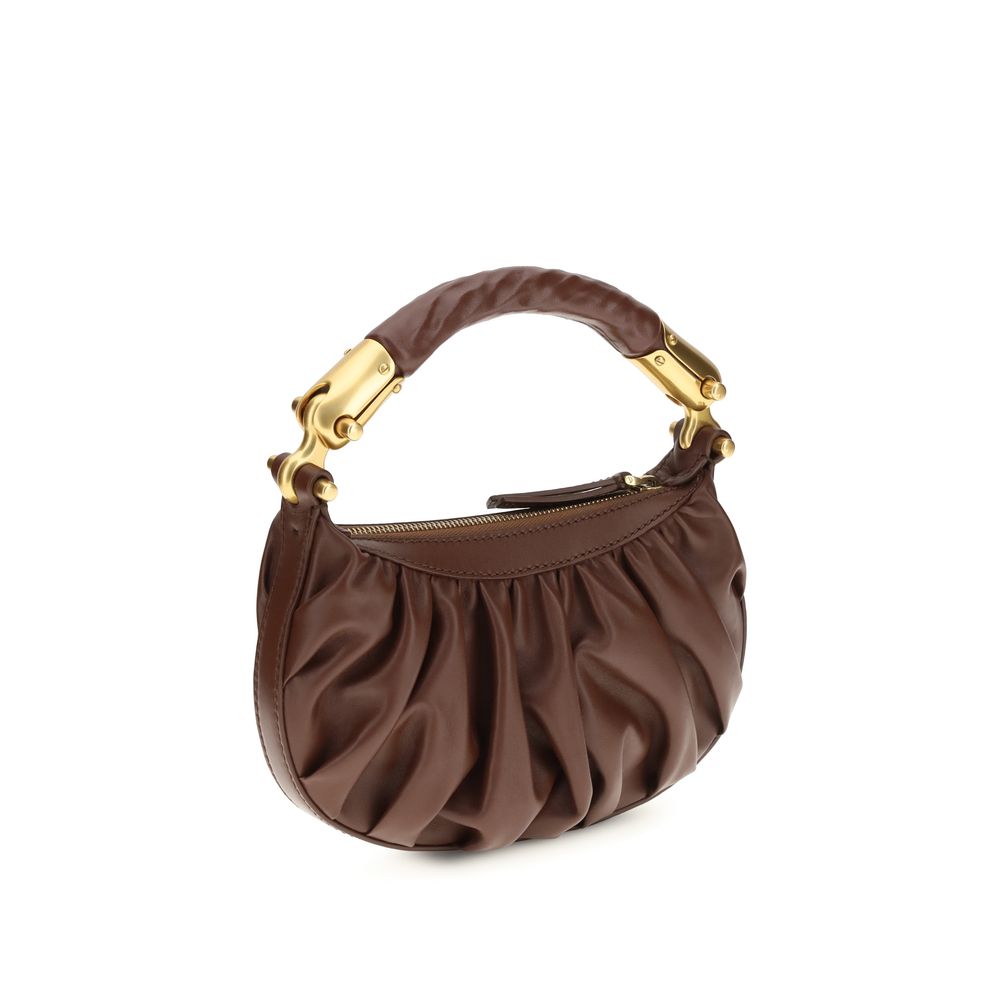 Sac à bandoulière en daim marron