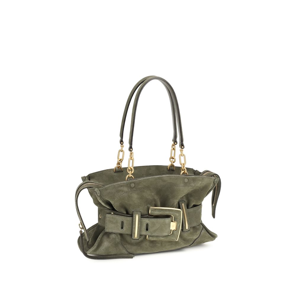 Sac à main en daim multicolore