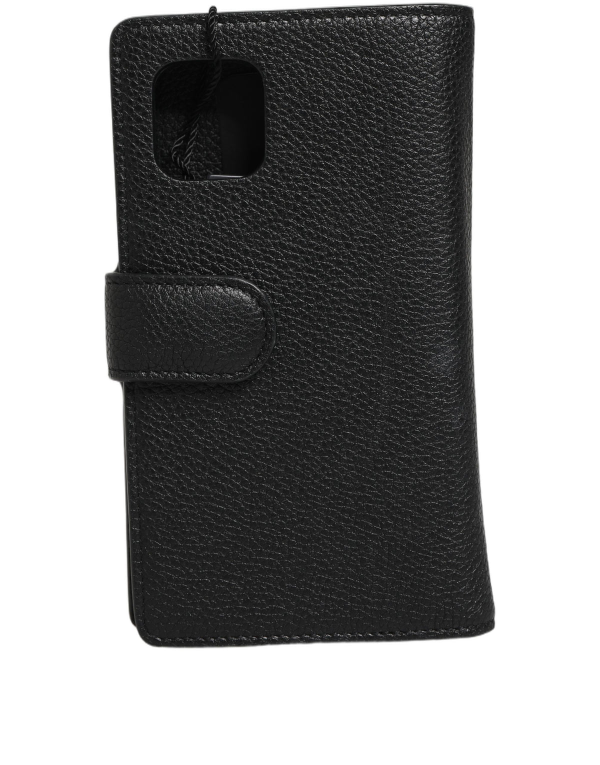 Porte-cartes en cuir noir