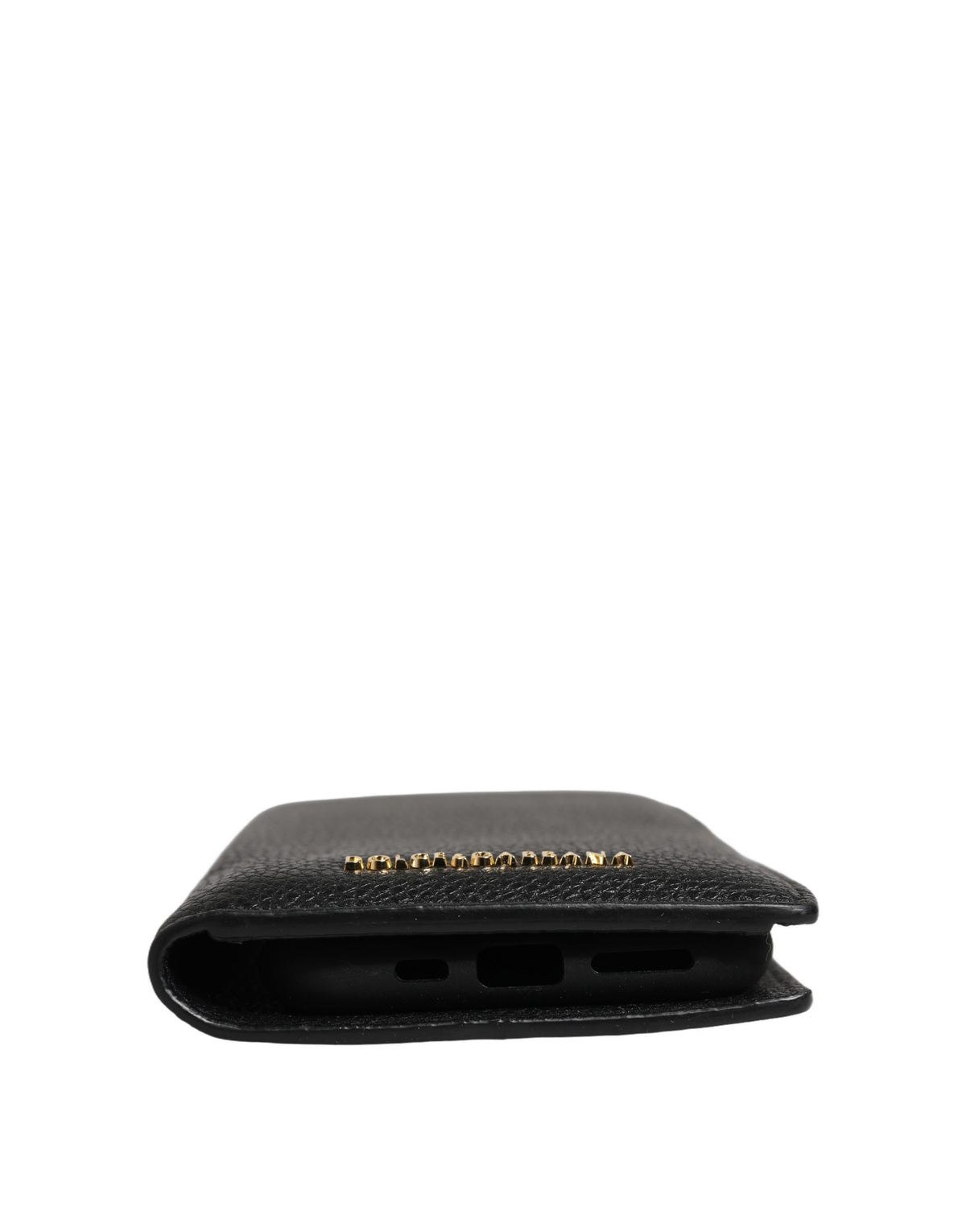 Porte-cartes en cuir noir
