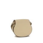 Marcie Leather Shoulder Bag – Beige