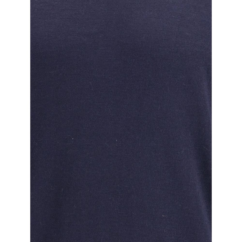 Col roulé en laine – Bleu