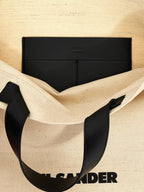 White and Black Tote Bag