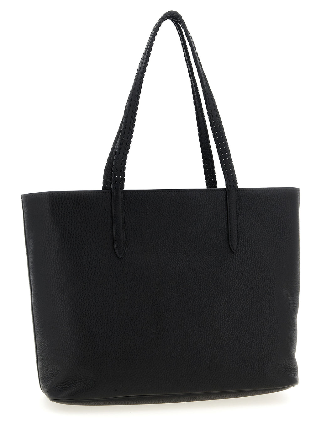 Black Leather Tote Bag