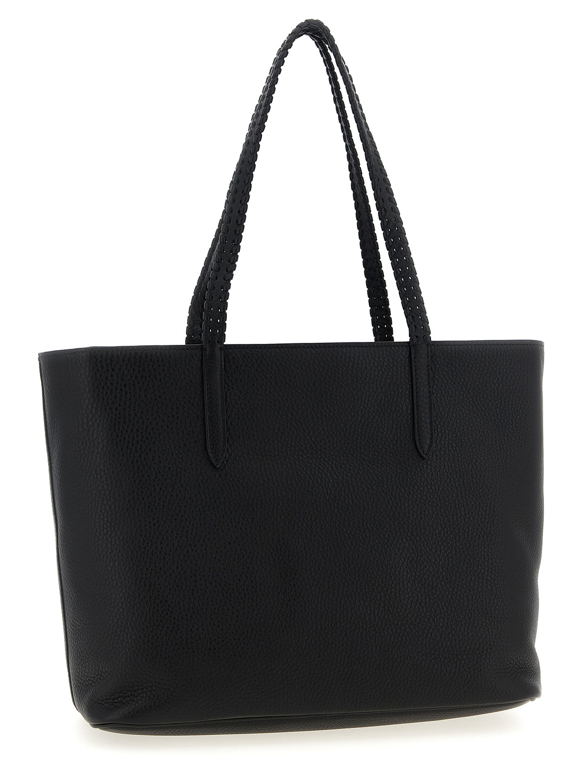 Black Leather Tote Bag