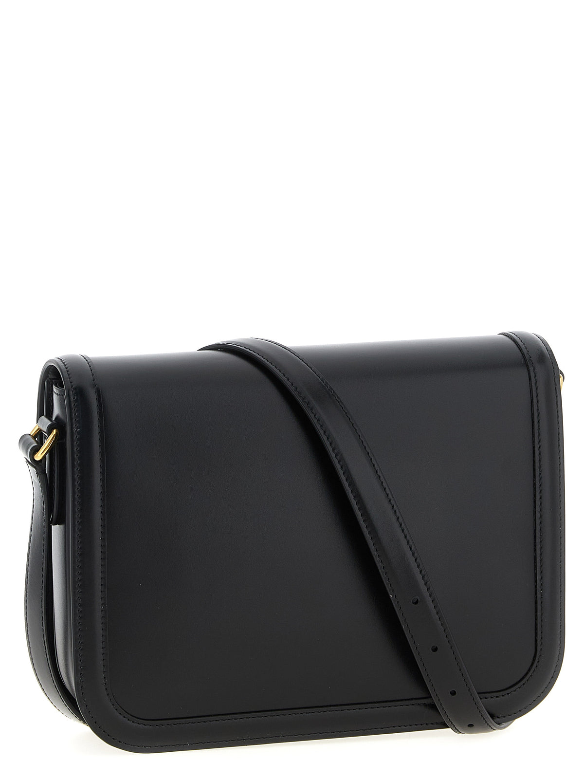 Sac à bandoulière en cuir noir