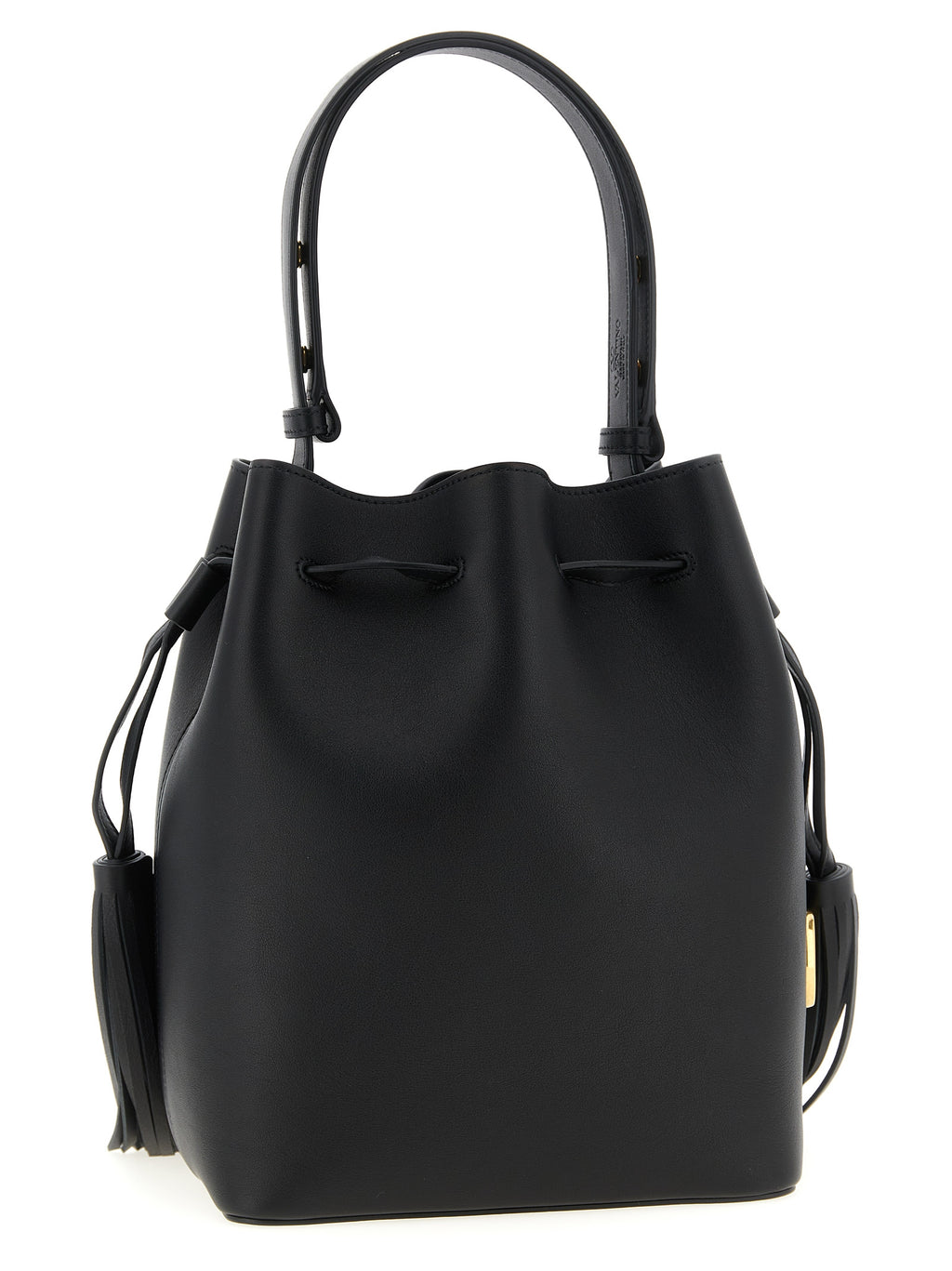 Black Leather Shoulder Bag