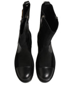 Bottes en cuir – Noir