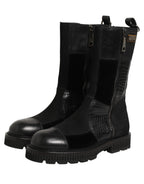 Bottes en cuir – Noir