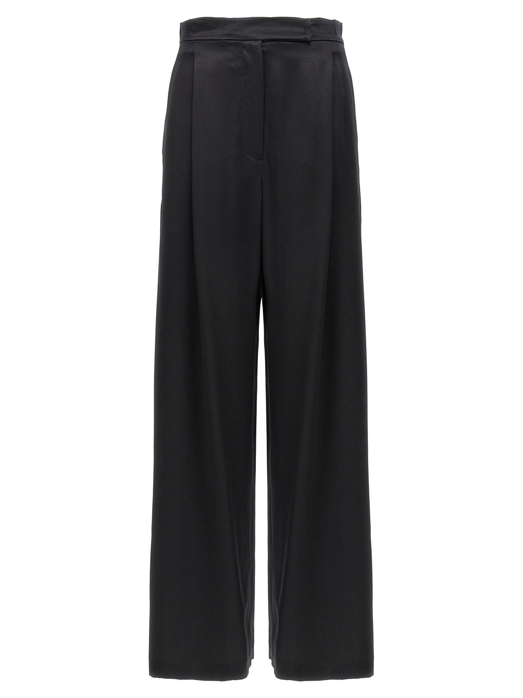 Pantalon en soie noire