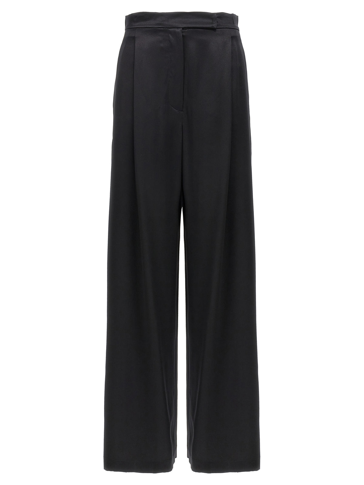 Pantalon en soie noire