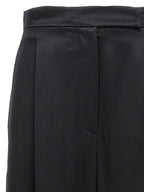 Pantalon en soie noire