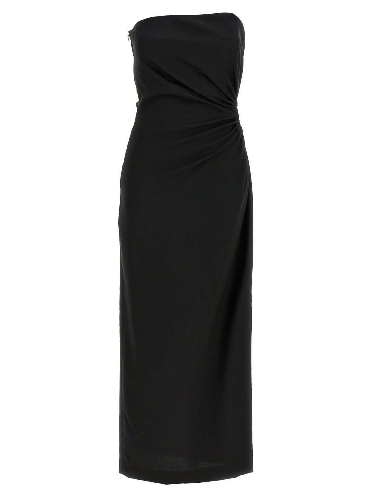 Robe en laine vierge noire