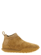 Baskets en veau beige