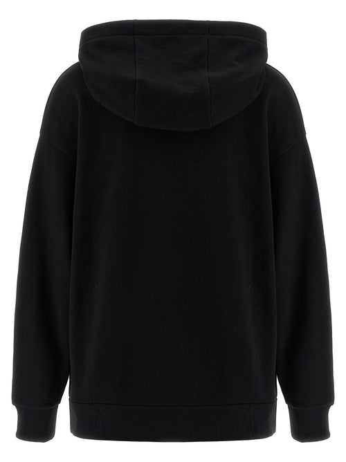 Sweat-shirt en coton noir