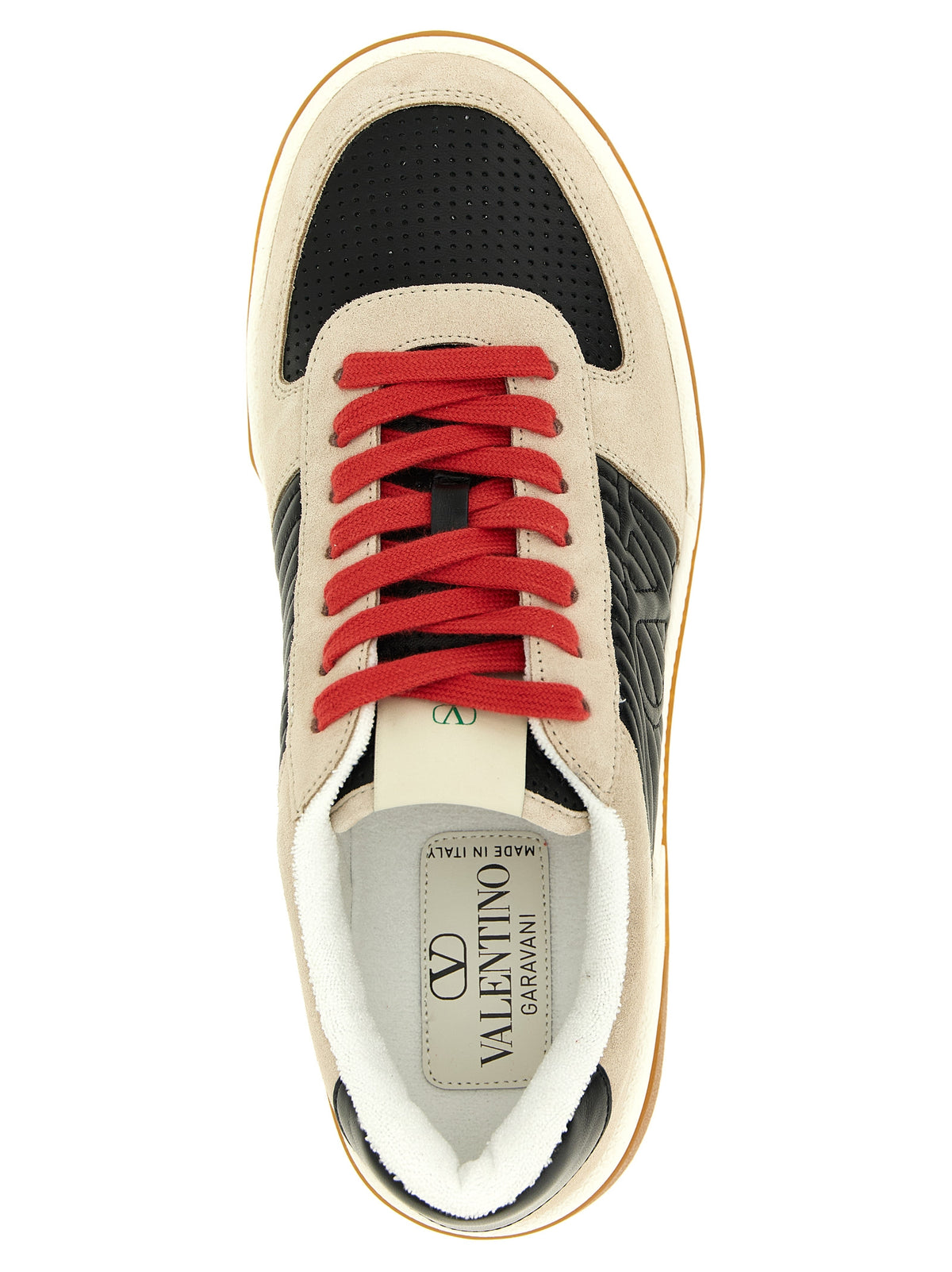 Baskets en cuir multicolores