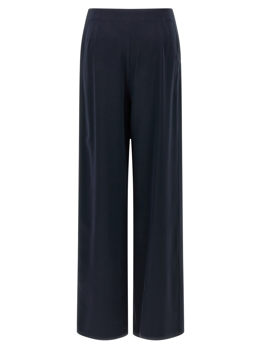 Pantalon en soie bleu