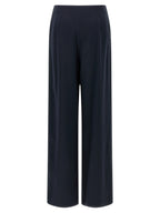 Pantalon en soie bleu