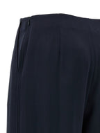 Pantalon en soie bleu