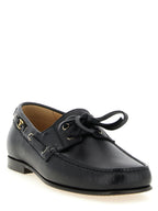 Mocassins en cuir noir